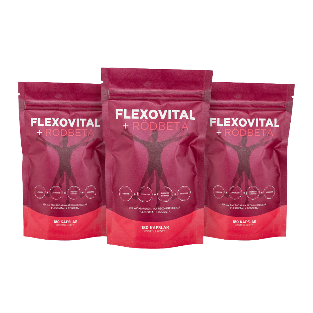 Flexovital+Rödbeta — 6 månaders förråd